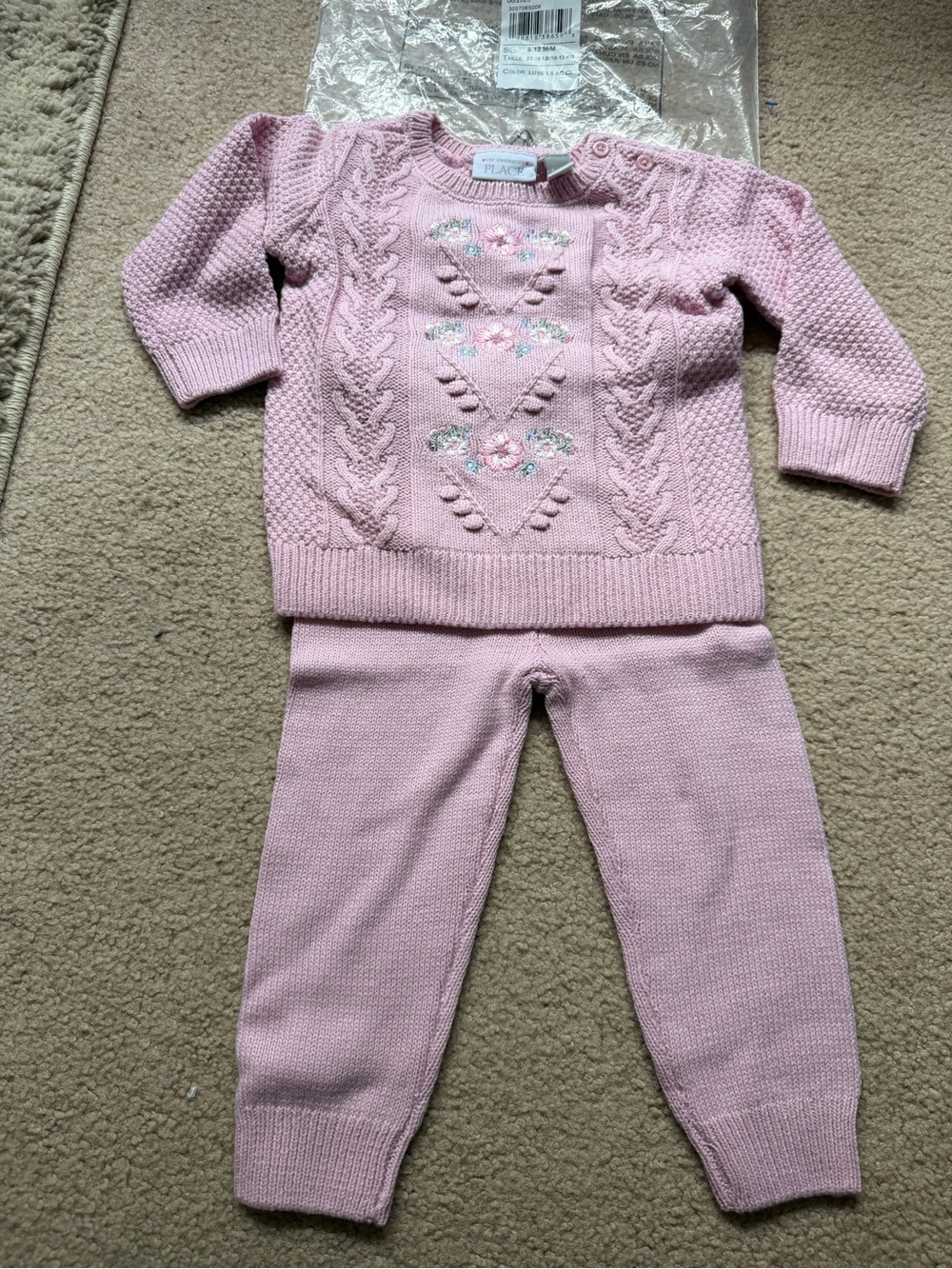 The Children’s Place Baby Girls Knit Sweater Pant Set NWT 9-12M Luxe Lilac